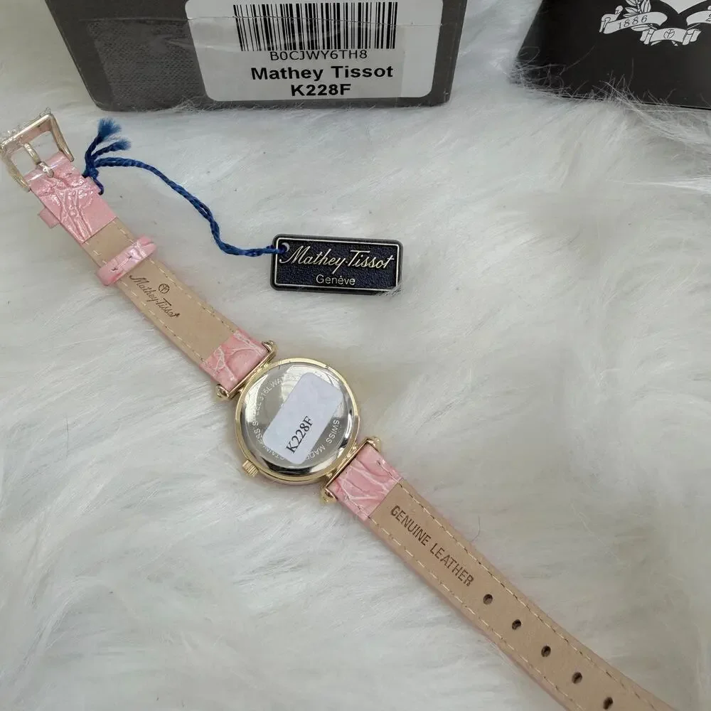 New Mathey Tissot Classic Quartz Pink Dial Women's Watch